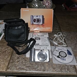 Canon PowerShot A630 8.0MP Digital Camera Silver